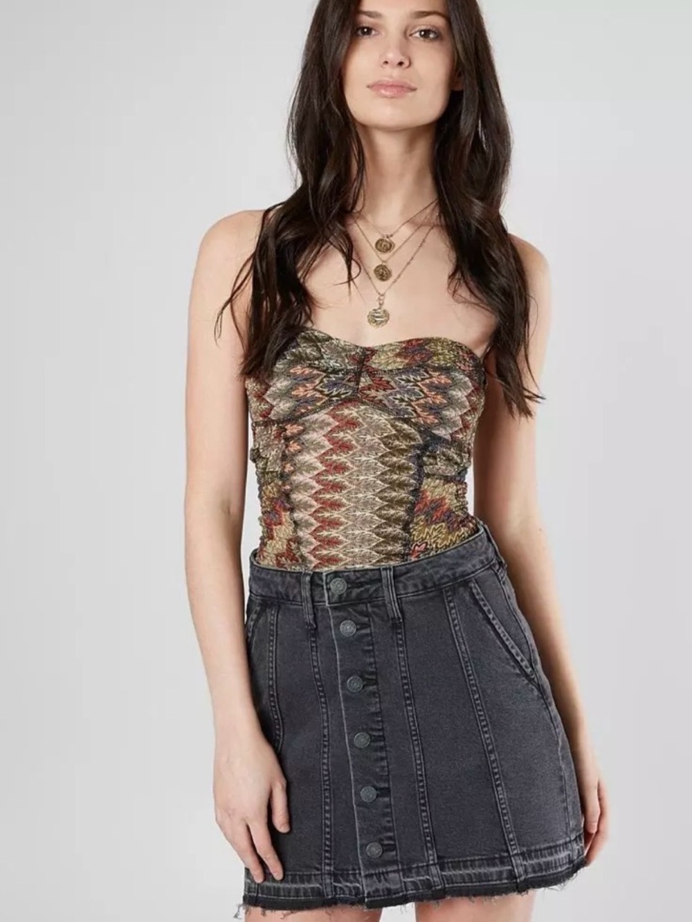 Free People Too Chic Tube Top NWOT M